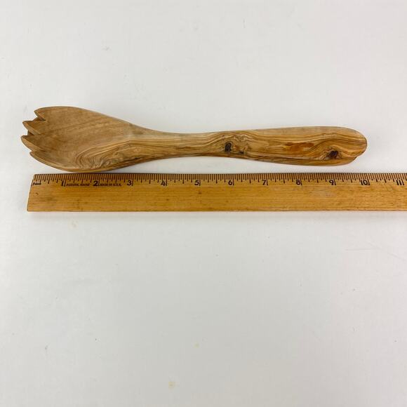 Olivewood 2 Piece Salad Serving Set - Picture 4 of 4